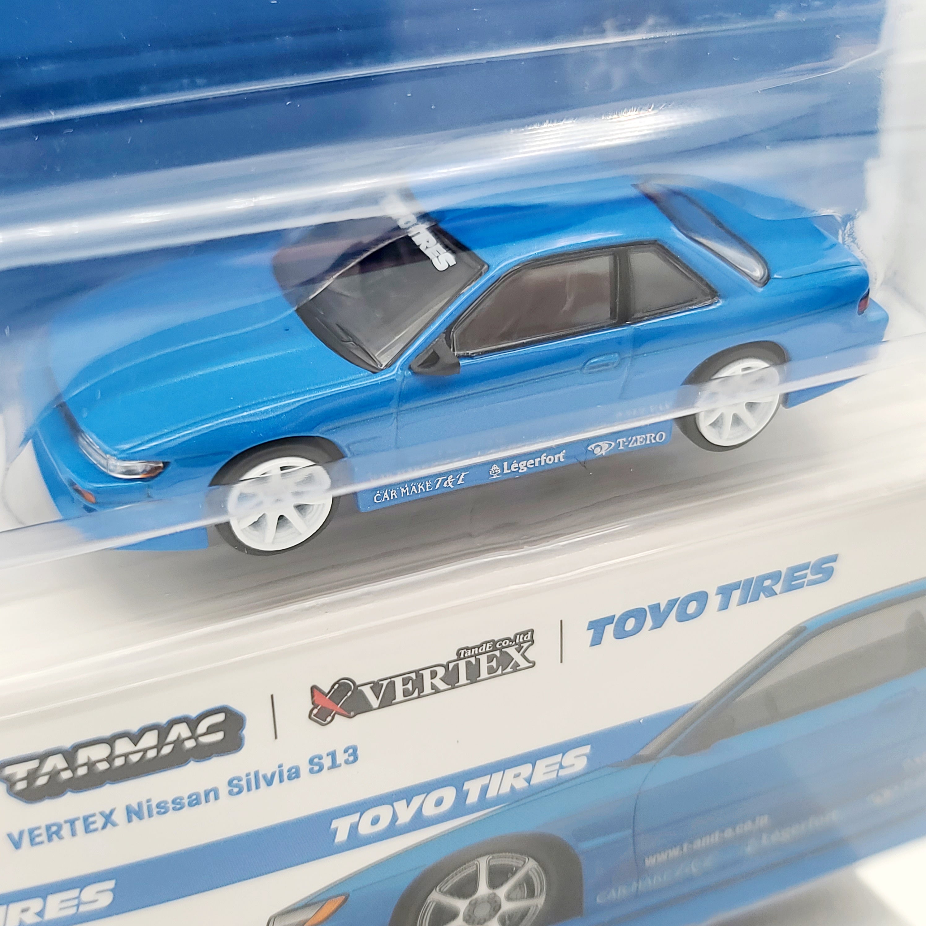 Tarmac Works Vertex Nissan Silvia S13 - 1:64 scale, Toyo Tires (2024 Global64 - MiJo Exclusives)